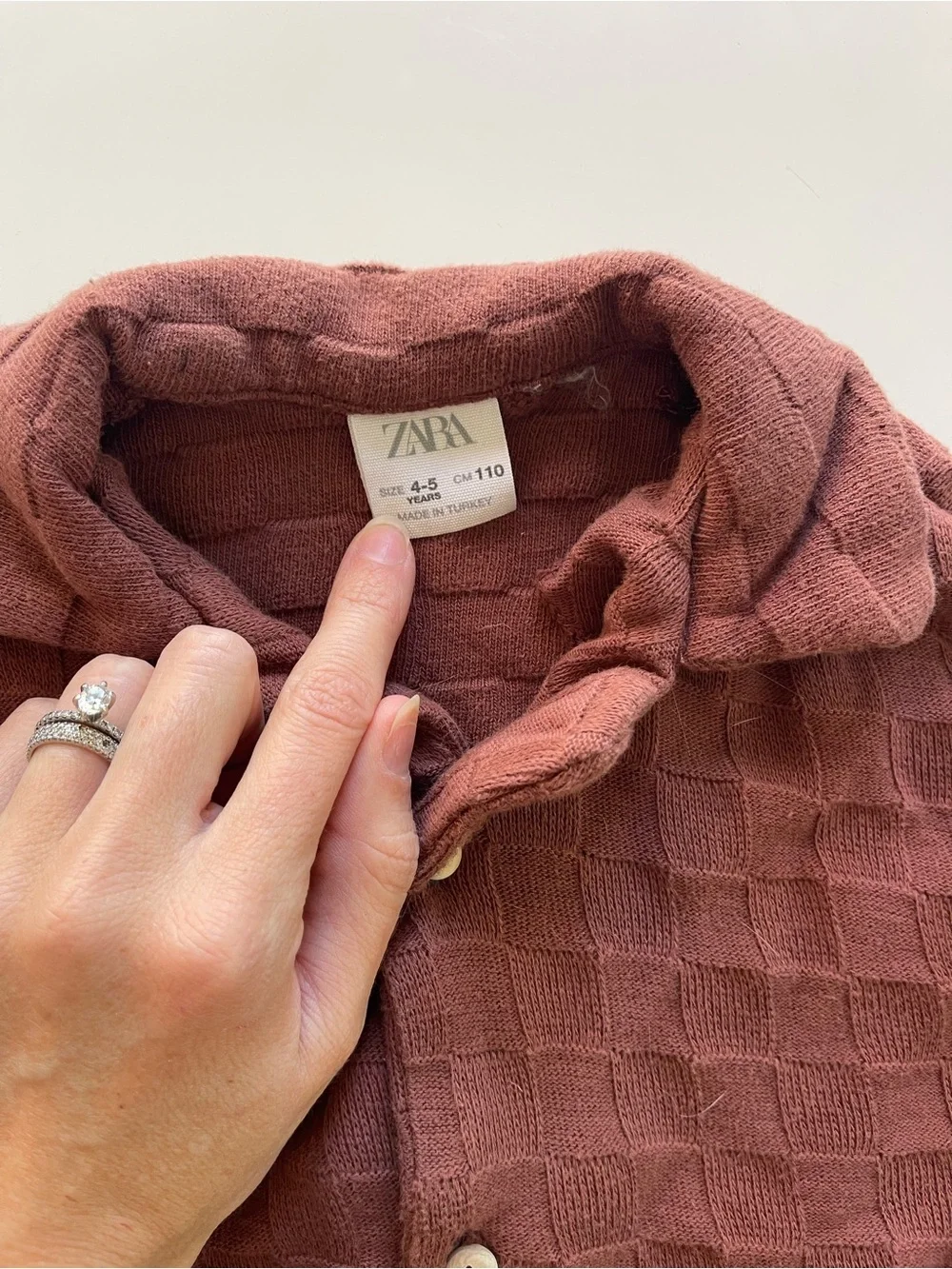 Zara Toddler Checked Short Set - 4/5 2/3